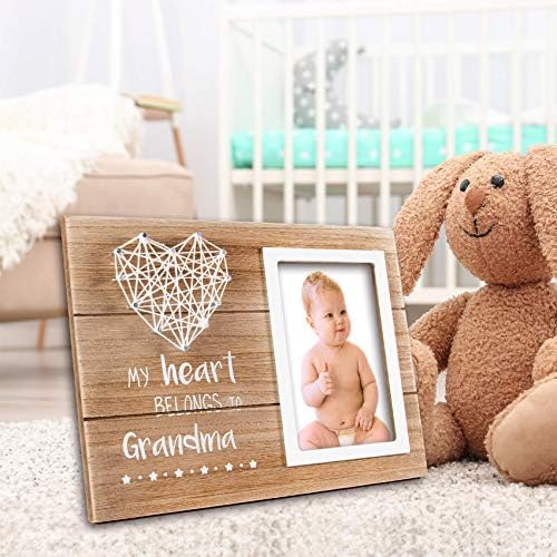 מסגרת תמונה של Vilight Grantma מתנות - פעם ראשונה מתנות לסבתא לננה - מתנה להכרזה על הריון לסבתא חדשה - צילום 4x6