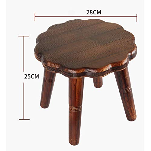 WSZJJ פטיו בקתת שולחן קצה שולחן חיצוני עץ כפרי עגול עץ