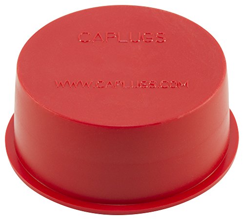 CAPLUGS ZTV16AQ1 כובע ויניל מחודד פלסטיק מחודד. TV-16A, PVC, CAP OD 1.184 מזהה תקע 1.460, אדום