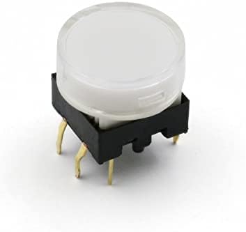 סדרת TS27 לבנה + כובע שקוף 15 ממ עגול רגעי עגול כפתור לחיצה על לחיצה על מתג TACT -