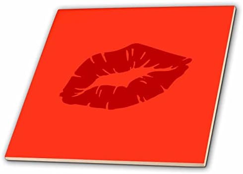 3רוז יפה שפתון אדום חזק נשיקה מבודדת-אריחים