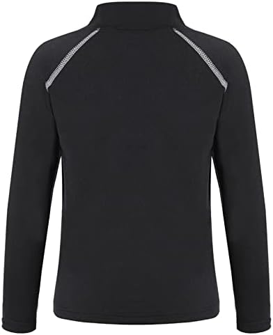 גופייה תרמית של TTAO בנים שרוול ארוך שרוול ארוך חולצות ספורט חולצות אימון תחתונים תרמיים