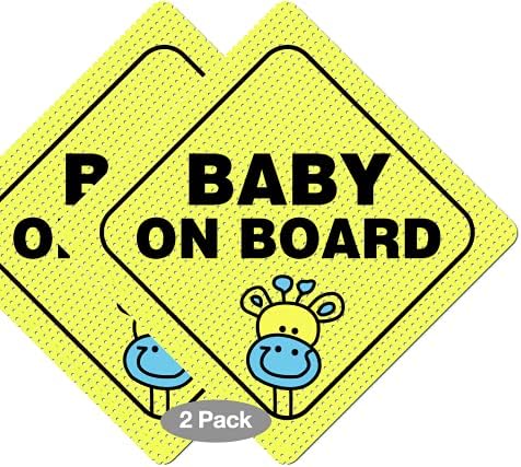 סנטימטר עושר תינוק על לוח מדבקת סימן-רעיוני בהיר צהוב ולראות דרך - הטוב ביותר בטיחות סימנים - עמיד וחזק דבק 5 על ידי