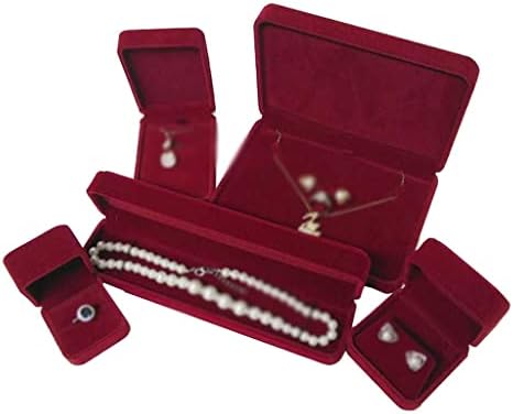 טבעת נישואין של YFQHDD קופסת תכשיטים קטיפה מארגן תליון צמיד מארגן אחסון פרל שרשרת מחזיק מתנה