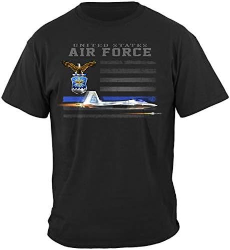 חולצות טריקו של Erazor Bits לחיל האוויר, חולצות ארהב פטריוטיות אמריקאיות, כותנה