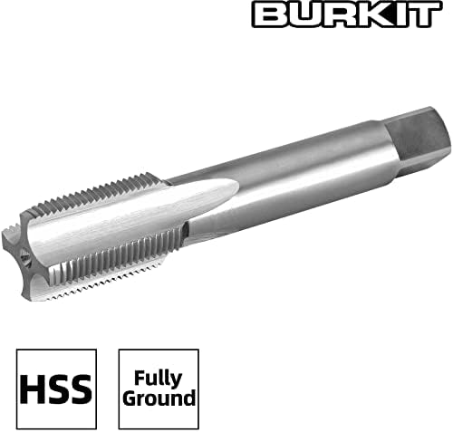 Burkit M43 x 0.5 חוט ברז יד ימין, HSS M43 x 0.5 ברז מכונה מחורצת ישר