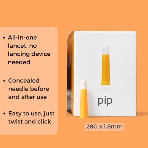 PIP Lancets, 28G x 1.8 ממ, 100 סמק. קופסא
