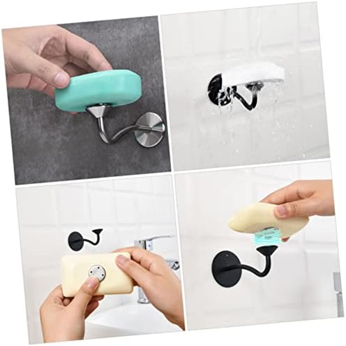 המוטון 4 יחידות אמבטיה יסודות מגנטי סבון צלחת מתלה סבון מיכל מגנטי סבון מחזיק כובע אמבטיה אספקת אמבטיה אבזר אמבטיה סבון