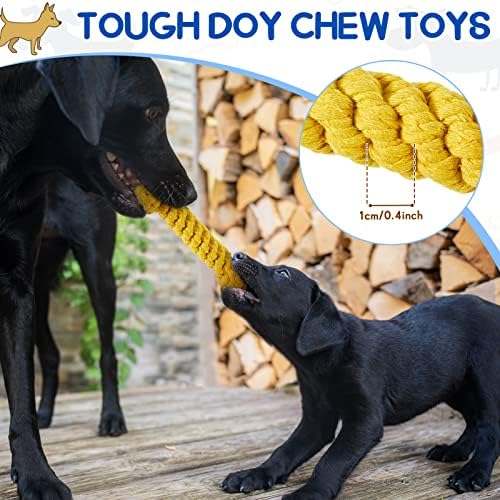 צעצועי סראט אגרסיבי גור ללעוס צעצועי כבד החובה בלתי ניתן להריסה כלב חבל צעצועים, עצם בצורת קשת בצבע כלב חבל צעצועי קטן בינוני