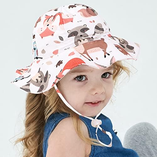 כובע שמש של תינוק 50+ spf uv מגן כותנה כובע כובע פדורה פנמה פנמה פנמה כובע Sun Wide Brim כובע קש.