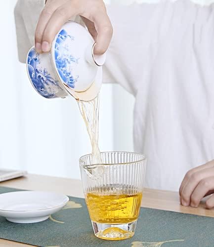 EMOYI GAIWAN KUNG FU כוסות תה 5OZ כוס וגלים צלוחים גלים דפוס כוס שתייה וספל