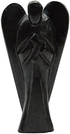 הרמוניזציה של אובסידיאן שחור אובליסק אבן מגולפת מלאך אפוטרופוס פסיכולוגי מתנה רוחנית רייקי ריפוי קריסטל