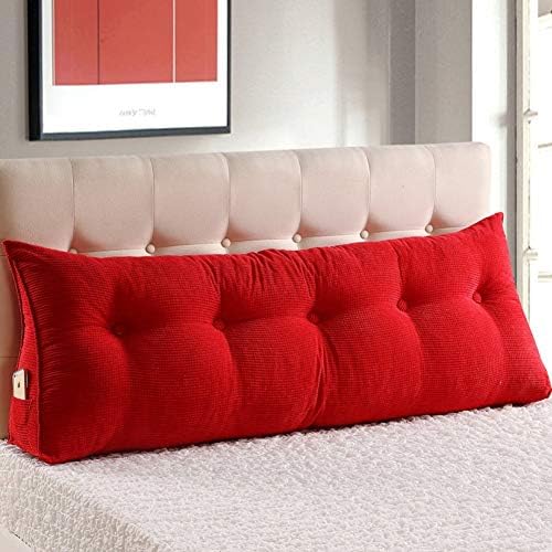 כרית משולש רך טופ, ראשית ראשית גדולה של ראש מיטת טריז מיטת כרית מיטת גב משענת מיקום תמיכה בקריאת כרית-אדום