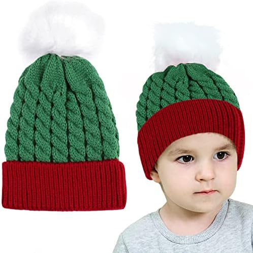 כובע סרוג חג המולד של Loveife לתינוק, חג המולד סרוג לתינוק לילדים: 0 עד 3 שנים