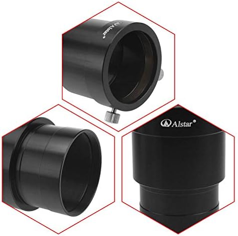 Alstar 2 אינץ 'טלסקופ עיניים מתאם צינור צינור - אורך אופטי 50 ממ - עם חוטי פילטר בגודל 2 אינץ'.