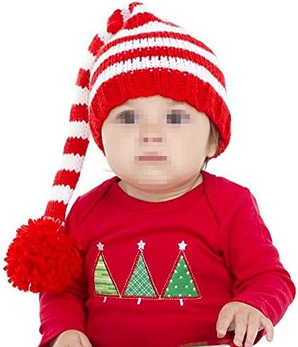 קפימאלי תינוק חג המולד שדון זנב ארוך זנב סרוגה כפית סרוגה כובעים כובעים