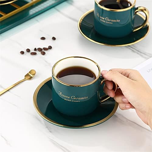 כוס תה SDFGH כוס זכוכית קומקום כוס קפה קרמיקה קפה קרמיקה נורדית וכלי צלוחית סט אחר הצהריים