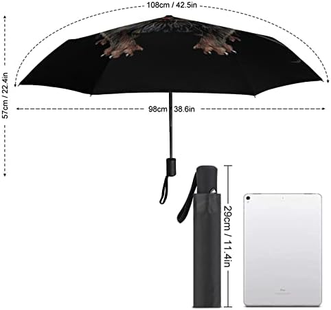 צבע גרפי תיאור עכבר מטריה אוטומטית מטריה מתקפלת ניידת נגד אולטרה סגול מטריות נסיעות עמידות למים ואטומות לרוח