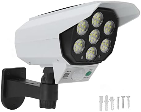 אור אבטחה מעקב מזויף של Dauerhaft, IP64 תנועה מופעלת מנורת מצלמת אבטחה דמה