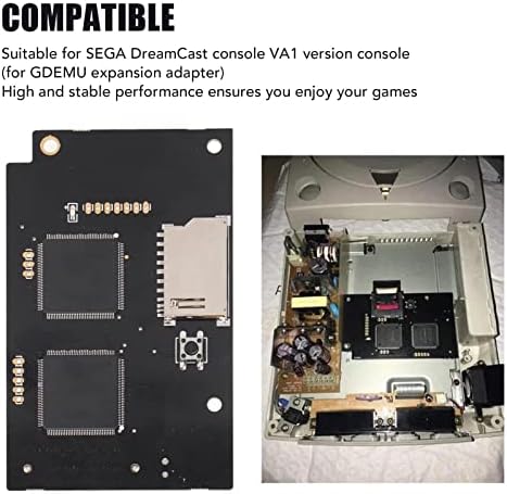 עבור לוח סימולציה של כונן אופטי של Gdemu, V5.15b תיקון חלק אופטי עבור Sega Dreamcast Console Console Va1, עם כרטיס אחסון
