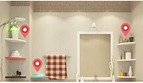 מדף קיר פינת עץ רומנטי -עיצוב מודרני, תצוגת פינת מדף פינתי צף לחדר שינה משרדי עיצוב בית מבטאים סט של 3 אדום