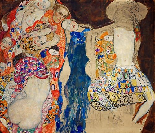 אמנות ברקין גוסטב קלימט הדפסת ז ' יקלה על בד-ציורים מפורסמים פוסטר אמנות-רבייה וול דקור גודל גדול 31.4 על 27 סנטימטרים