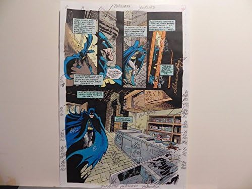 עטלף צל באטמן וינטג 'חלק 10 מדריך צבעים חתום אדריאן רוי עם עמ' 12
