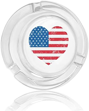 ארהב אמריקה רטרו דגל דגל מאפרה לסיגריות מגשי אפר עגולים למשרד ביתי ומסעדות