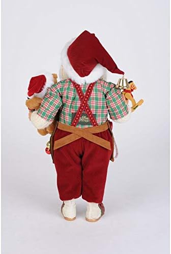 קארן דידיון יצרנית סנטה קלאוס פסלון חג המולד 17 אינץ 'רב צבעוני