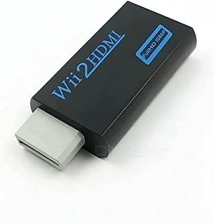 ממיר Wii to HDMI 1080p עבור מכשיר HD מלא, Wii נייד ל- HDMI Wii2hdmi Full HD ממיר Audio Audio Audapter TV Black