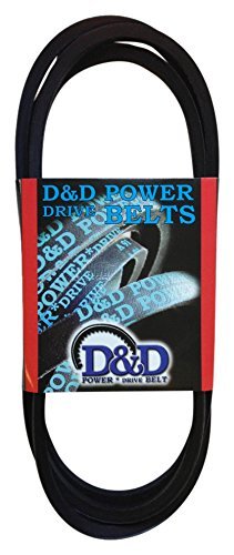 D&D Powerdrive 164074-Co9146A-D128 חגורת החלפה לבנה, D, 1-להקה, אורך 133 אינץ ', גומי