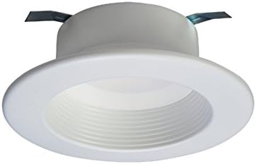 HALO RL4 משולב LED משולב תקרה שקועה לתאורת תאורה מתקן רטרו -גזרת בלבל עם 90 CRI, 4000K קריר לבן, לבן, 4 אינץ '.