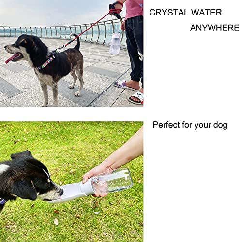 בקבוק מים לכלבים קופוטלן, מתקן קערת מים לכלבים לכביסה במדיח כלים 10-19 אונקיות, בקבוק מים לחיות מחמד, בקבוקים ניידים נגד