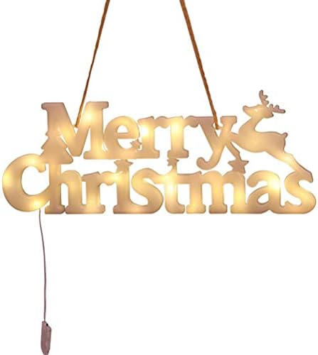 Ywbl -wh לחג שמח שלטי ניאון ניאון LED אורות מכתב LED קישוט מנורה לחג המולד קישוט בר בבר