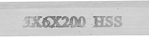 AEXIT מלבן צורה חלקי נתב ואביזרים מחטטים HSS כלים חותך חותך חותך משעמם סרגל 5x6x200 ממ