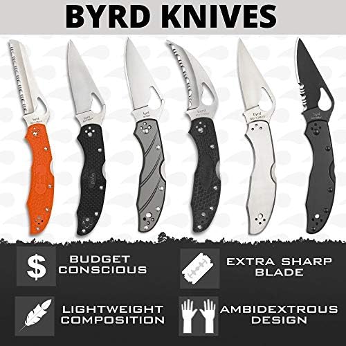 Spyderco Byrd Cara Cara 2 סכין עם להב נירוסטה 3.75 אינץ