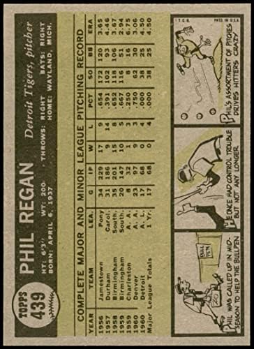 1961 Topps 439 Phil Regan Detroit Tigers NM/MT+ Tigers