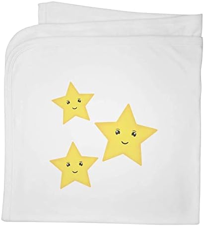Azeeda 'Stars Happy Star' שמיכה/צעיף כותנה