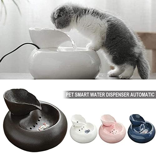 חיות מחמד מתקן מים לחיות מחמד שתיית מזרקת חתול מים מזרקת, סופר אילם קרמיקה לחיות מחמד מתקן מים עבור חתול וכלבים