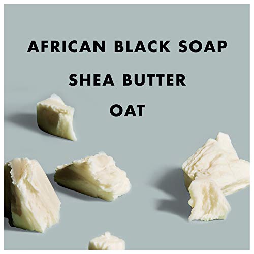מוט פנים וגוף לחות לעור שמן ונוטה לפגמים סבון שחור אפריקאי ללא פרבנים 3.5 עוז