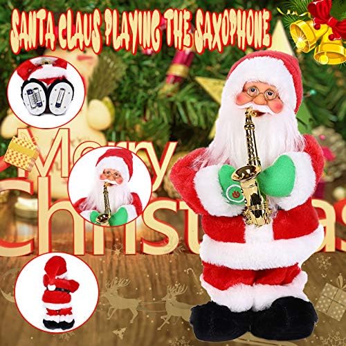 ריקוד אנימציה נוסף גם מוסיקה יש והיה קישוט רטרו סנטה & מגבר; נתקע ילד חג המולד