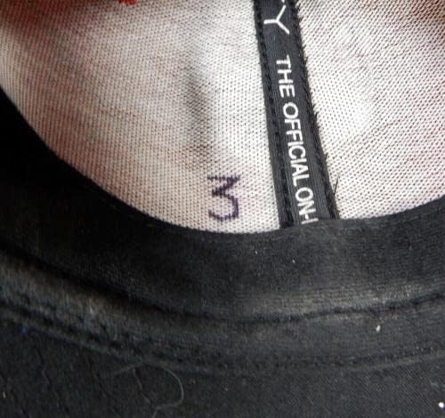 2006-07 פילדלפיה פיליס אברהן נואז 3 משחק השתמשו ב- Red Hat 7.125 DP22623 - משחק כובעי MLB משומשים