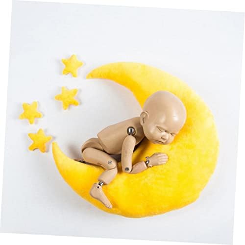 Solustre 5PCS כוכב ירח כרית ירח תינוקות תלבושות כרית תלבושת כרית צילום כריות צילום יורן