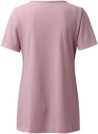 חולצות בציר כיכר צוואר קל משקל קצר שרוול טרנדי מקרית מודפס חולצות לנשים בתוספת גודל קיץ