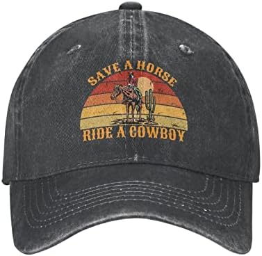 שמור סוס נסיעה בכובע קאובוי נשים כובע בייסבול כובע גרפי