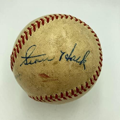 סטן האק סינגל חתם על משחק ליגה מינור רשמי של שנות החמישים בייסבול JSA COA Cubs - כדורי חתימה
