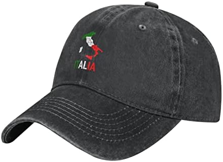 איטליה איטליה איטליה דגל מפה קאובוי כובע שחור גברים נשים כובע אופנה שמשתת כובעי ג'ינס וינטג '