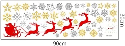 תאי צילום אבזרים מדבקות קיר לחג המולד מדבקות מצוירות מדבקות שלג מדבקות דקורטיביות
