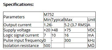 GOWE כונן צעד דו-שלבי + ערכות מנוע M752 + 86HS85 8.5NM