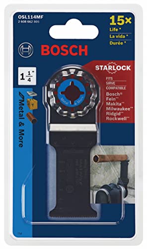 Bosch OSP114CC 1-1/4 אינץ '. StarLockplus מתנדנד ללייד ריבוי כלים מעוקלים